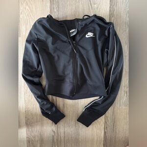 Black Nike Cropped Track Jacket